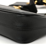 Saffiano Lux Re-Edition 2005 Shoulder Bag Black