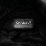 Distressed Lambskin Vintage Ligne Lady Braid Tote Black