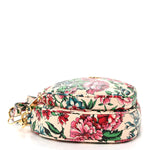 Matelasse Diagonal Brit Roses Print Mini Interlocking G Heart Shoulder Bag Multicolor