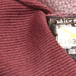 Shiny Goatskin Quilted Small Double Carry Waist Chain Flap Burgundy