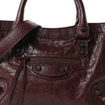 Agneau Arena Classic Hardware Small Le City Dark Burgundy