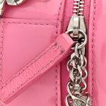 Patent Round As Earth Evening Bag Pink