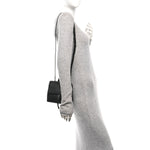 Calfskin Mini Lady Bag Black Flamma
