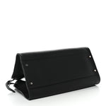Matte Grained Calfskin EW Margaux Black