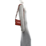 Aged Calfskin Quilted Small Gabrielle Hobo Red