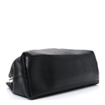 Pebbled Calfskin Medium Soho Chain Shoulder Bag Black