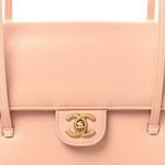 Shiny Caviar Preppy Coco Small Flap Light Pink