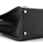 Drummed Calfskin Micro Luggage Black