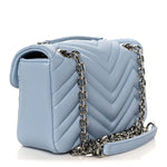 Lambskin Matelasse Small GG Marmont Shoulder Bag Porcelain Light Blue