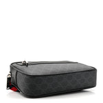 Soft GG Supreme Monogram Web Belt Bag Black Grey