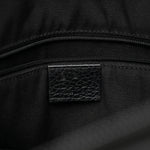 Nylon Monogram Medium GG Charm Dome Satchel Black