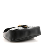 Calfskin Matelasse Medium GG Marmont Shoulder Bag Black