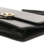 Dollar Calfskin Interlocking G Chain Wallet Black