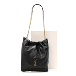 Lambskin Matelasse Monogram Medium Jamie 4.3 Pochon Black