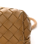 Nappa Intrecciato Medium Andiamo Shoulder Bag Dark Praline