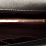 Metallic Caviar Quilted Small Coco Handle Flap Silver