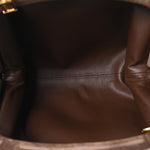 Suede Intrecciato Small The Lauren 1980 Clutch With Chain Praline Musk Washed Brownie