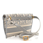 Oblique Slim Saddle Pouch Grey