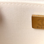Lambskin Quilted Resin CC Mini Flap Bag White Black