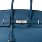 Togo Birkin 35 Bleu Izmir