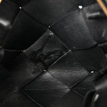 Lambskin Maxi Intrecciato Mini Cassette Camera Bag Black