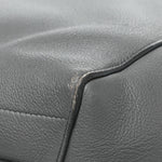 Soft Grained Calfskin Sangle Bucket Bag Grey