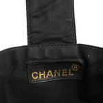 Nylon Button CC Tote Black