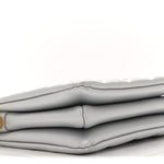 Metallic Lambskin Embossed Monogram Coussin BB Silver