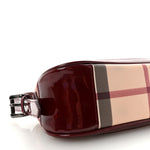 Patent Nova Check Newbury  Dark Red