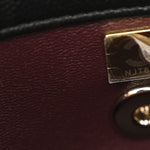Caviar Quilted Mini Coco Handle Flap Black