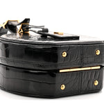 Crocodile Petite Boite Chapeau Black