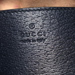 GG Supreme Monogram Textured Dollar Calfskin Web Mini Ophidia Shoulder Bag Beige Blue