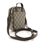 GG Supreme Monogram Web Mini Ophidia Double Zip Messenger Bag Beige New Acero