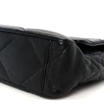 Goatskin Quilted Large Chanel 19 Flap Black