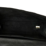 Grained Calfskin Quilted 2.55 Reissue Flap Belt Bag Clutch Black