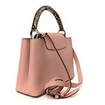 Taurillon Snakeskin Capucines PM Magnolia