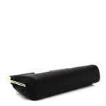 Satin Small Marlene Chain Clutch Black