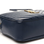 Calfskin Matelasse Monogram Lou Camera Bag Deep Marine