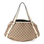 Monogram Medium Abbey Shoulder Bag Off White
