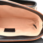 GG Supreme Monogram New Sakai Lux Calfskin Mini Padlock Flap Pocket Shoulder Bag Beige Ebony Black Cuir