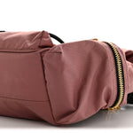 Nylon Medium Rucksack Backpack Mauve Pink