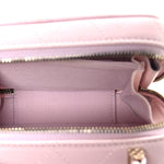 Caviar Quilted Top Handle Vanity Case Pink