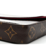 Monogram Pochette Felicie Chain Wallet Fuchsia