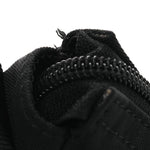Recycled Sport Nylon Logo Embroidered Wheel Sling Bag Black White