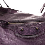 Agneau Classic Hardware Day Hobo Raisin