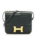 Matte Alligator Constance 18 Vert Cypress