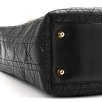 Lambskin Cannage Large Lady Dior Black