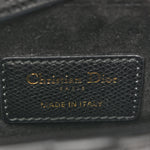 Grained Calfskin Mini Saddle Bag Black