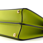 Vitello Seta Shiny Nappa Small Peekaboo I SEE U Satchel Wasabi White