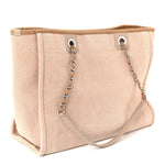 Mixed Fibers Small Deauville Tote Beige